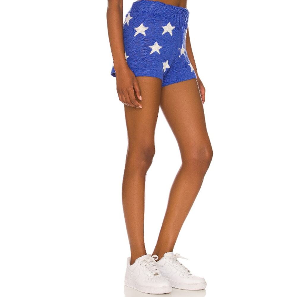 BEACHRIOT Women's Spangled Balboa Shorts Medium Blue Stars and Stripes NWT - Picture 2 of 12